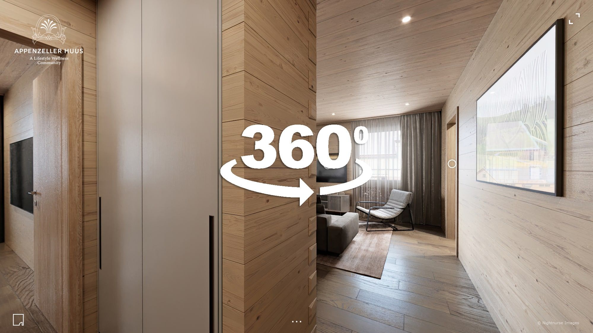 360 Grad Tour - Haus Kronberg in Gonten Appenzell