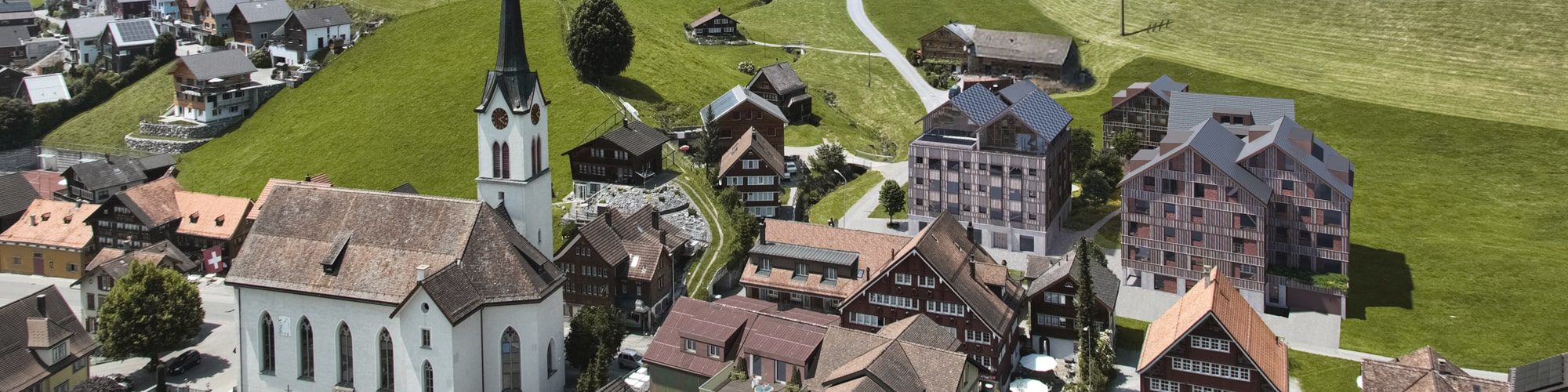 Umbau und Neubau 7 Gebäude in Gonten Appenzell